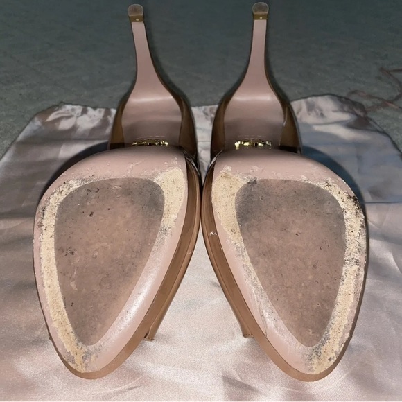 Prada Peep Toe Heels Shoes EU 38.5 - Picture 6 of 7